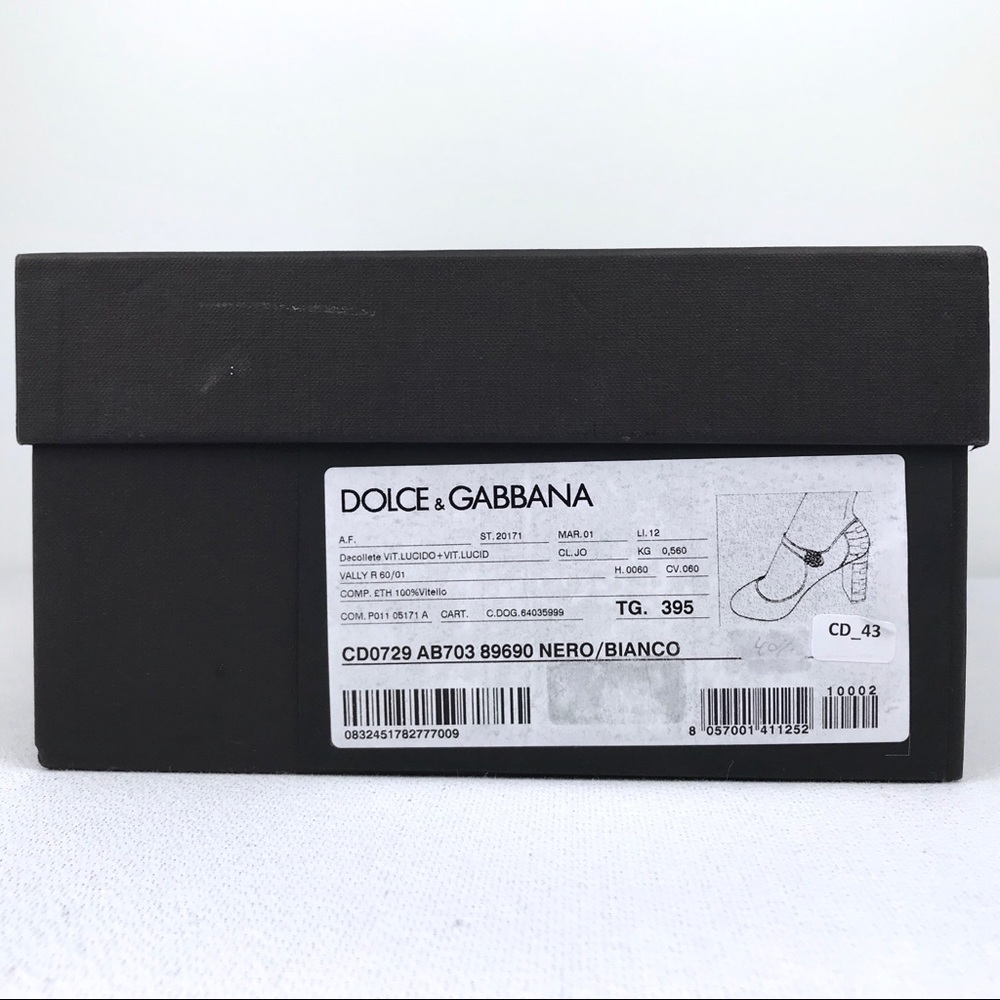 ❤️Host Pick❤️ Dolce Gabbana Black White Piano Shoe - Picture 8 of 8